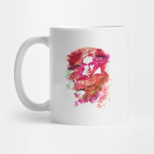 Ludwig van Beethoven Watercolor Remix Mug